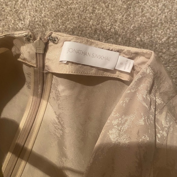 Jonathan Simkhai Cream Silk Jumpsuit - Picture 4 of 4